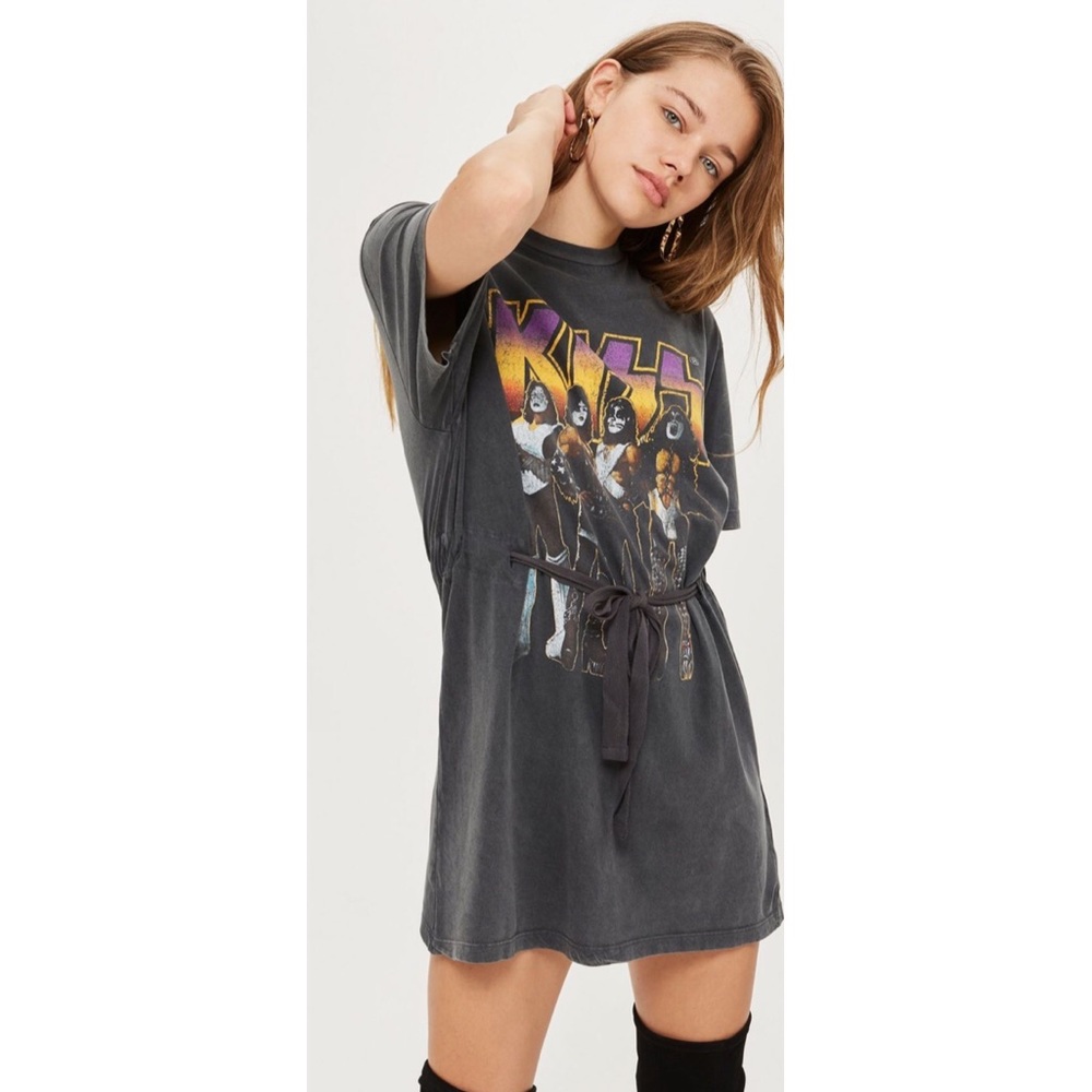 Topshop vintage KISS T-shirt Dress. Worn once.